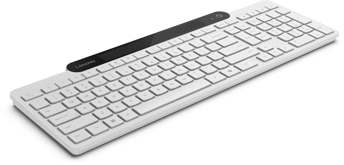 Lenovo 800 Zelfopladend Bluetooth-toetsenbord (wit) - QWERTY (VS Internationaal) thumbnail 3