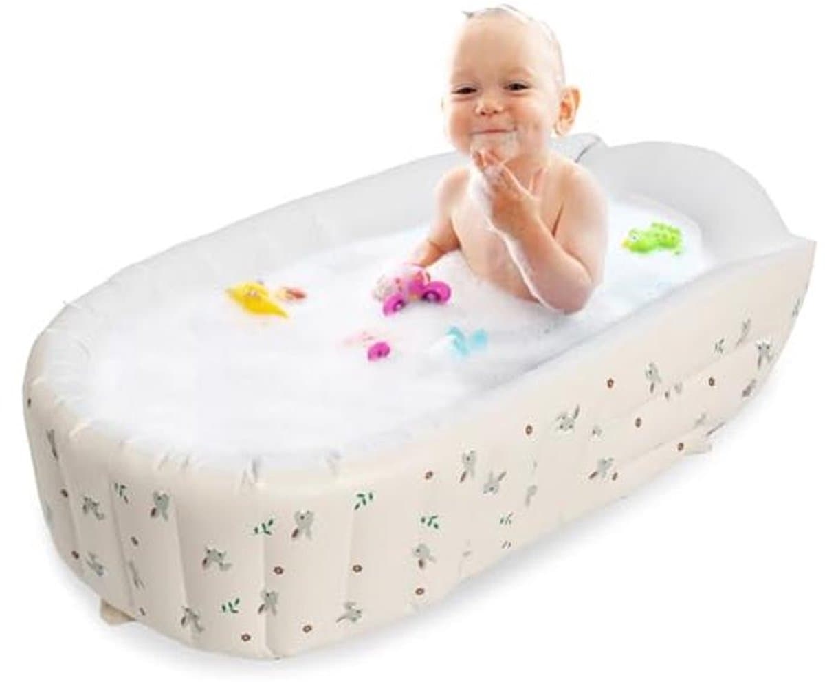 Opblaasbare Babybadkuip - Draagbare en Vouwbare Badkuip voor Kinderen, 90 × 55 cm