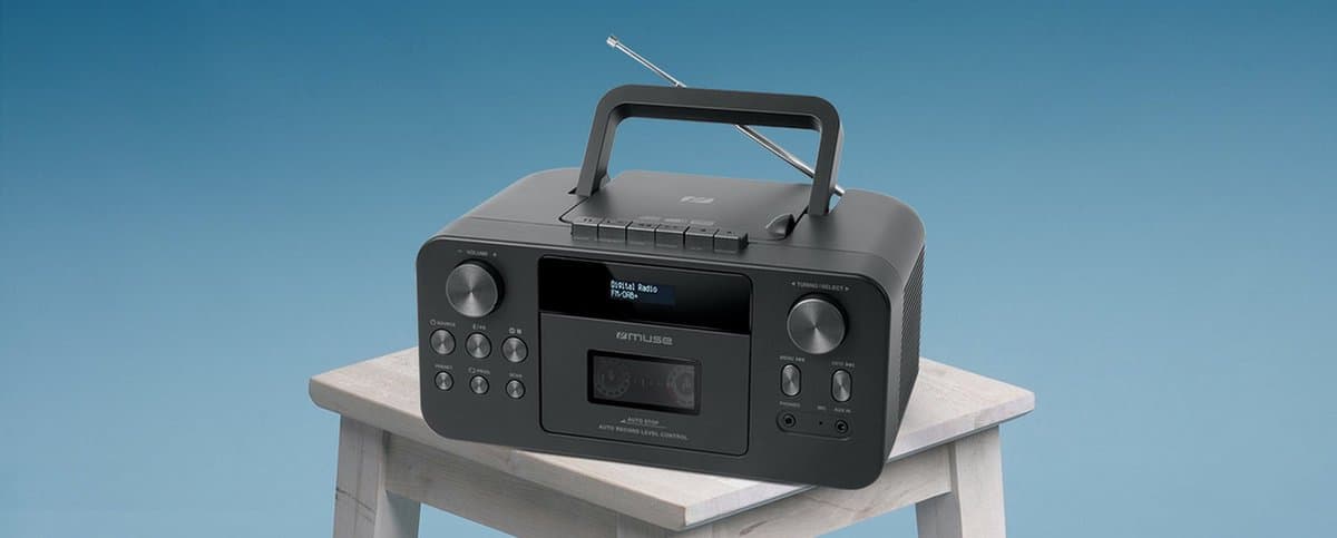 Muse M-182DB - Draagbare Bluetooth, DAB+, CD en Cassette speler thumbnail 3