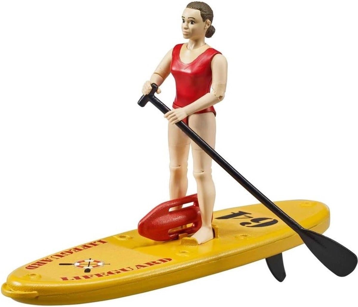 Bruder bworld Strandwacht met SUP board speelfiguur