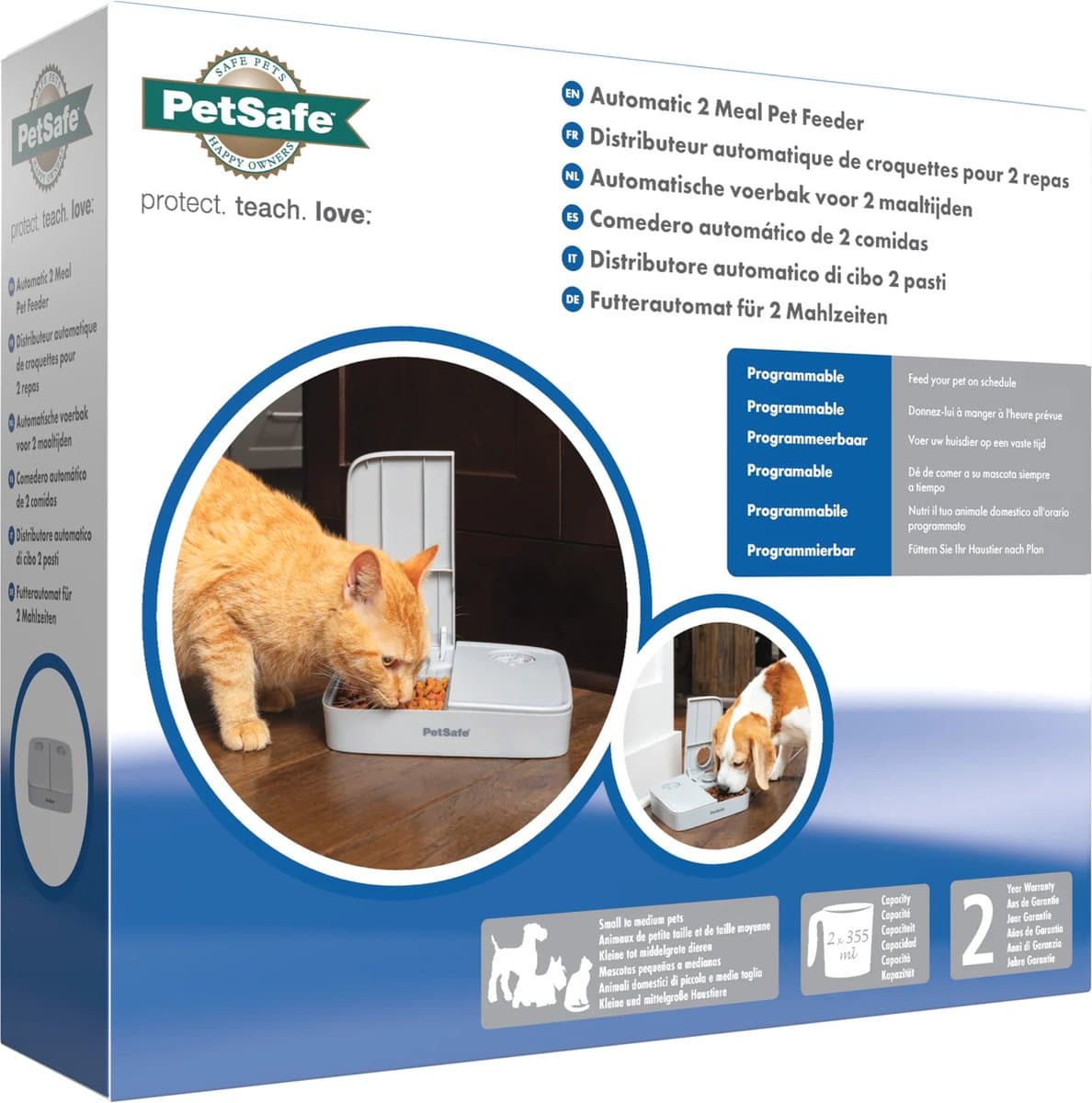 PetSafe Automatische Voerbak Kat en Hond - 2 x 150 gr - met Timer - 2 Maaltijden thumbnail 7