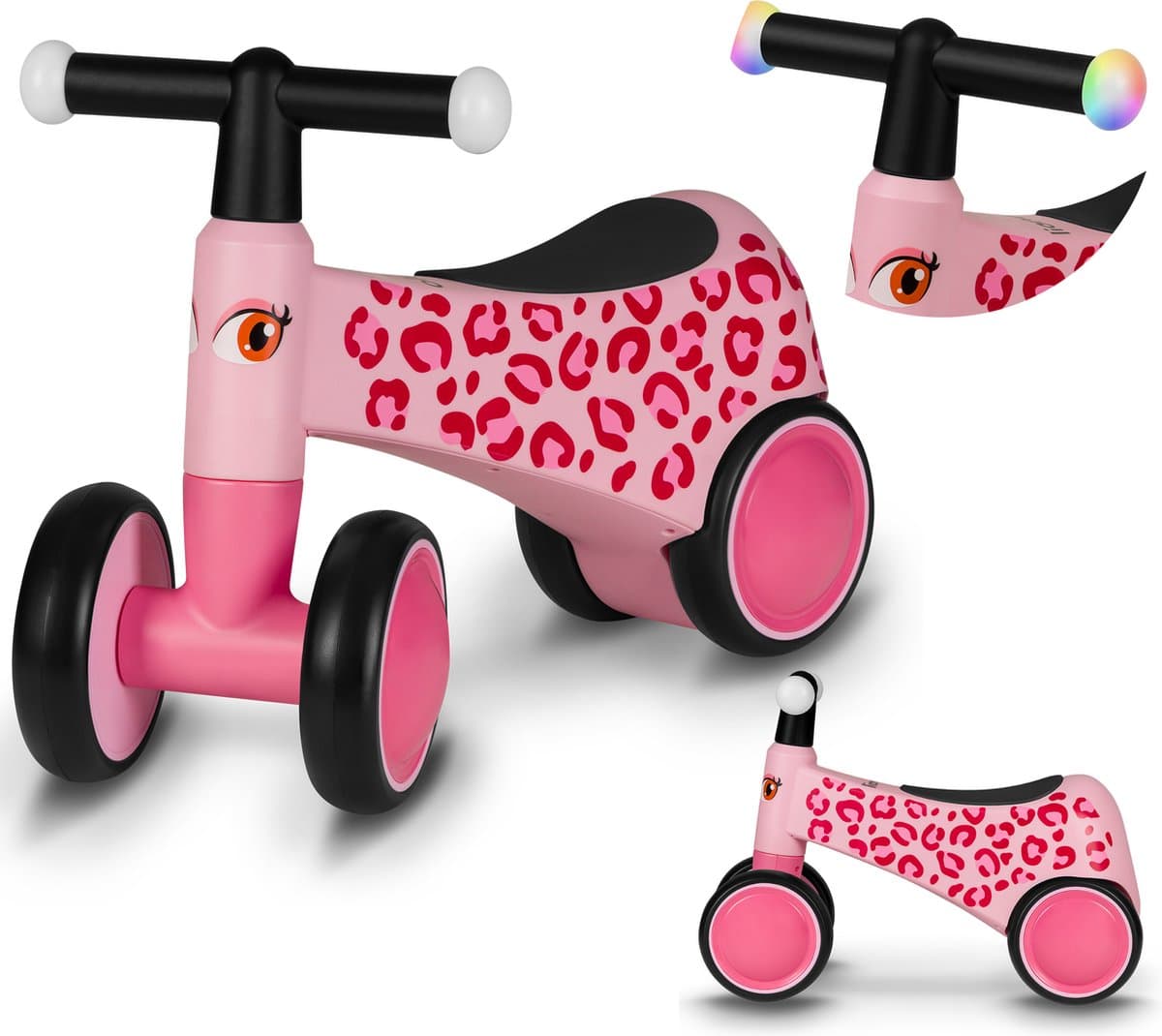 Lionelo Sammy Loopfiets - 4 wielen met LED-verlichting