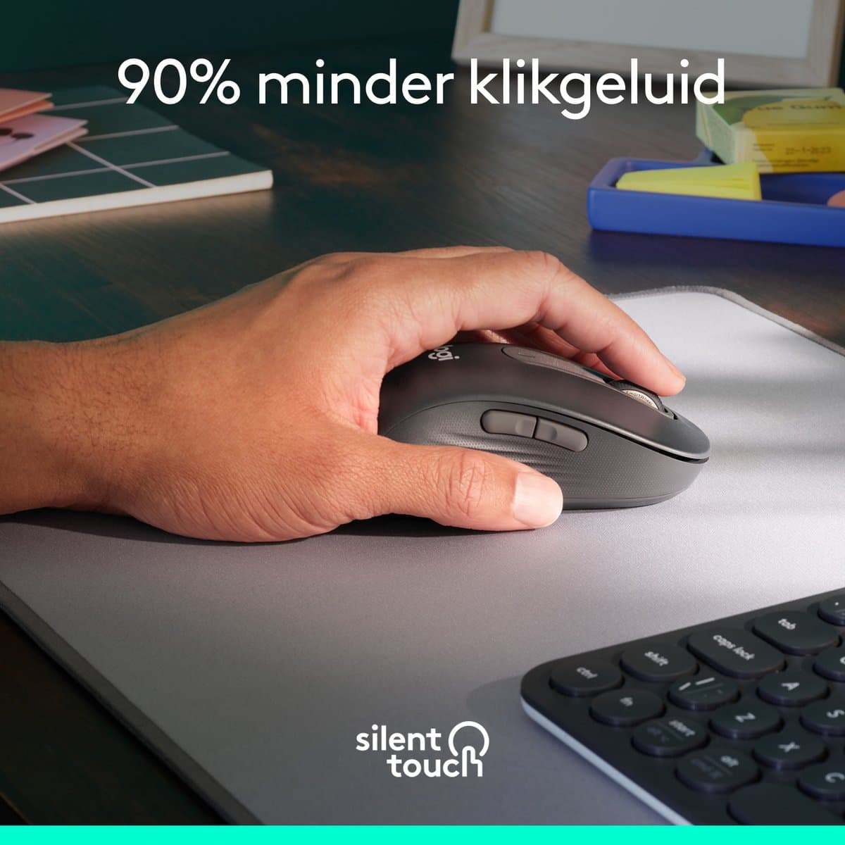 Logitech Signature M650 L - Draadloze Muis - Linkshandig - Graphite thumbnail 4