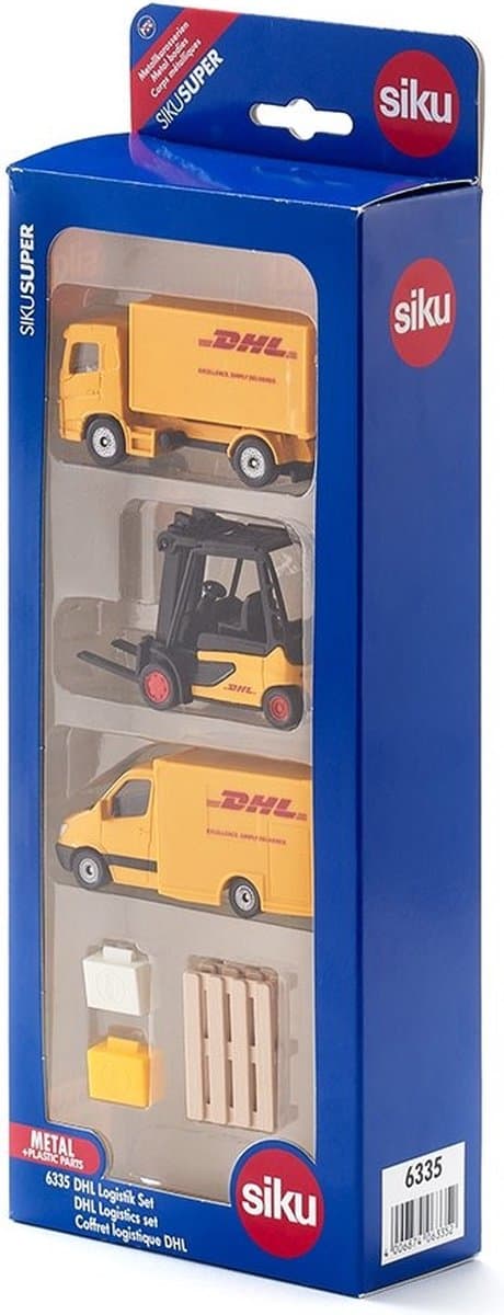 SIKU Super DHL Logistiek set: truck, heftruck en bestelbus thumbnail 7
