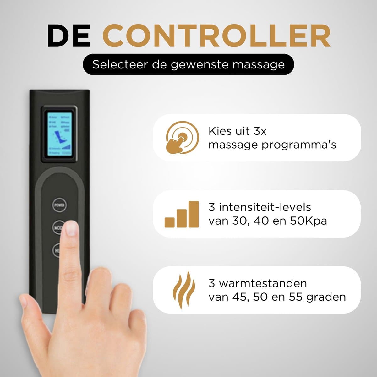 Recovery Boots - Professioneel Beenmassage & Voetmassage apparaat voor Bloedcirculatie - Sport Gym Fitness - Compressie massage - Voet Massage Vermoeide Benen Shiatsu Luchtcompressie Bloedsomloop lymfedrainageapparaat Oedeem thumbnail 3