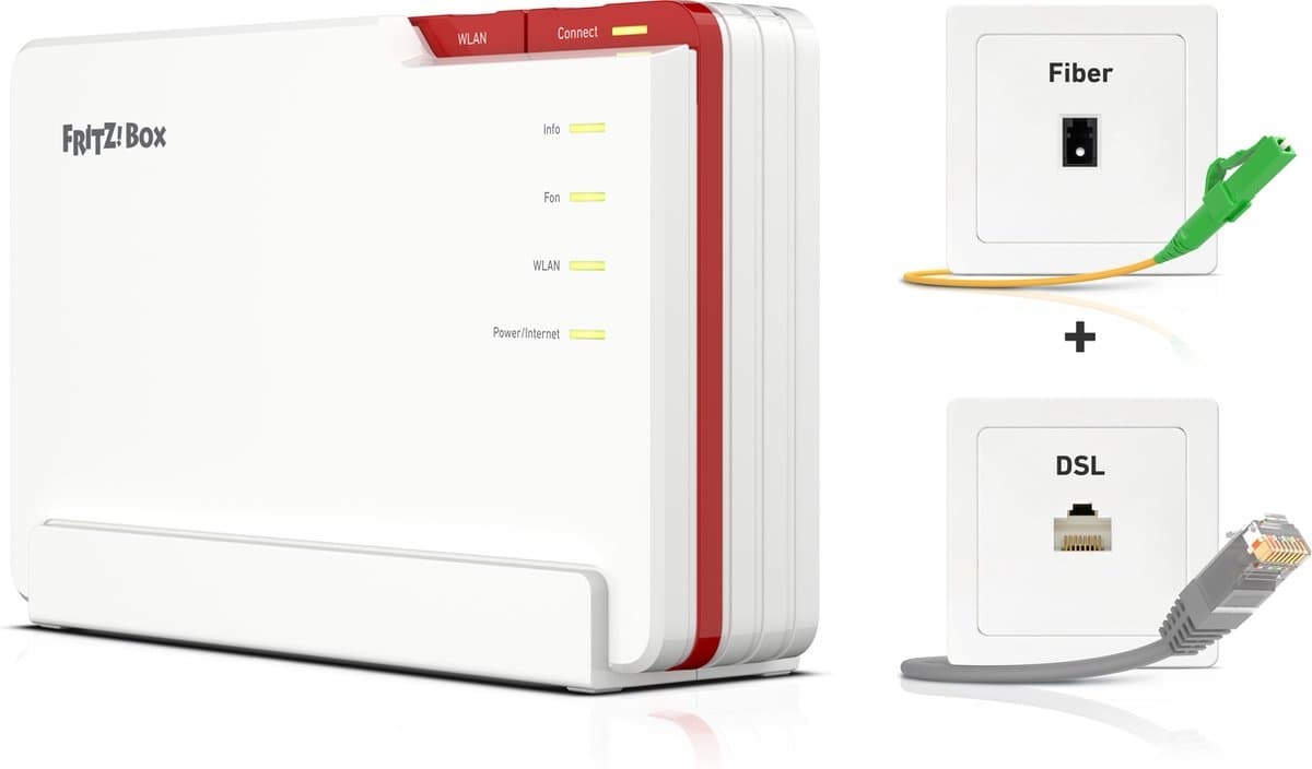 FRITZ!Box 5690 Pro - WiFi 7 Tri-Band Router met Glasvezel en DSL