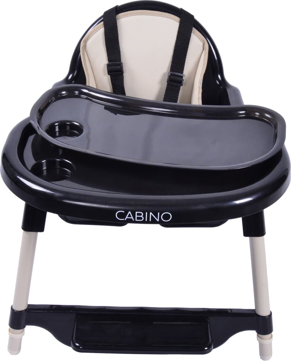 Cabino Kinderstoel Situp - Eetstoel Baby – Inclusief Kussen – Verstelbare Baby Eetstoel – 2 in 1 & Peuterstoel – Zwart & Clay thumbnail 6