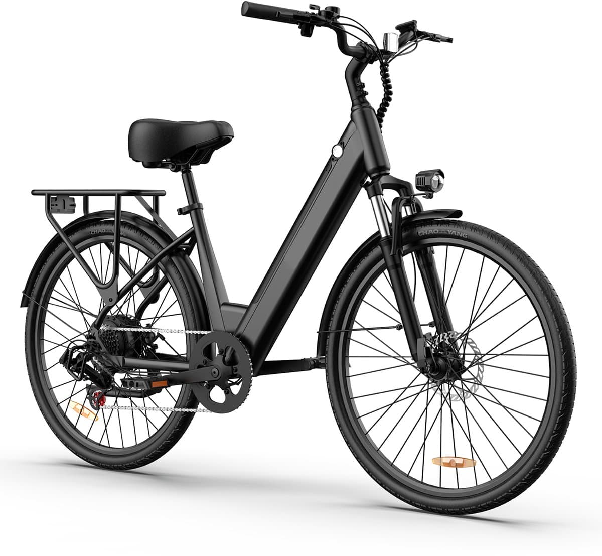 Qekud E26 Elektrische Fiets - Hoogkoolstofstaal - 36V 13Ah Accu - 80km Bereik - Shimano 7-Speed - 26" Banden thumbnail 7