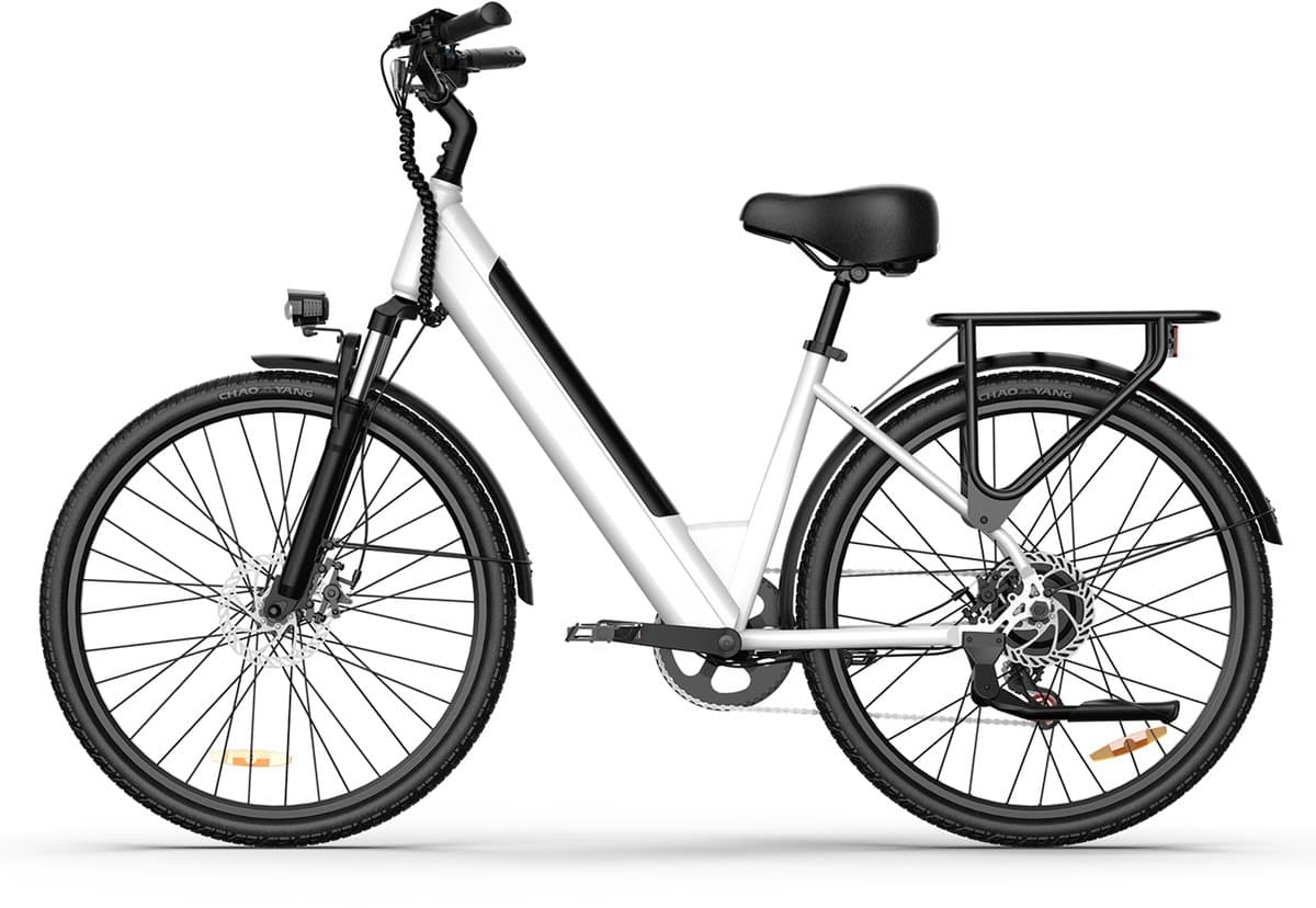 Qekud E26 Elektrische Fiets - Hoogkoolstofstaal - 36V 13Ah Accu - 80km Bereik - Shimano 7-Speed - 26" Banden