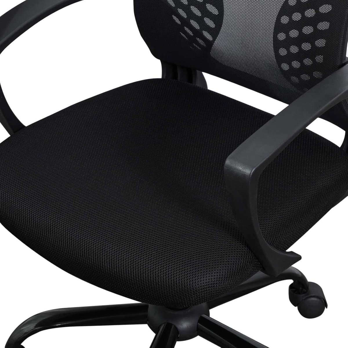 Songmics - Ergonomisch Bureaustoel - Comfortabel model - Kantelbare rugleuning - Kantoorstoel - Zwart thumbnail 3