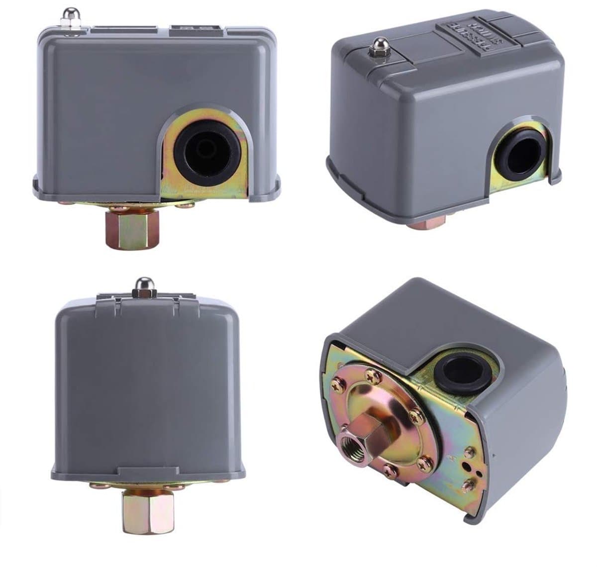 Dailygoody - Waterpomp - Drukschakelaar - Verstelbaar voor optimale druk - Grijs - Zelfaanzuigende waterpomp - Ideaal voor de tuin - 110V-230V thumbnail 7