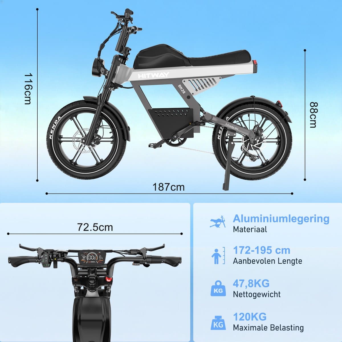 HITWAY BK28 250W fatbike 48V 25Ah thumbnail 7