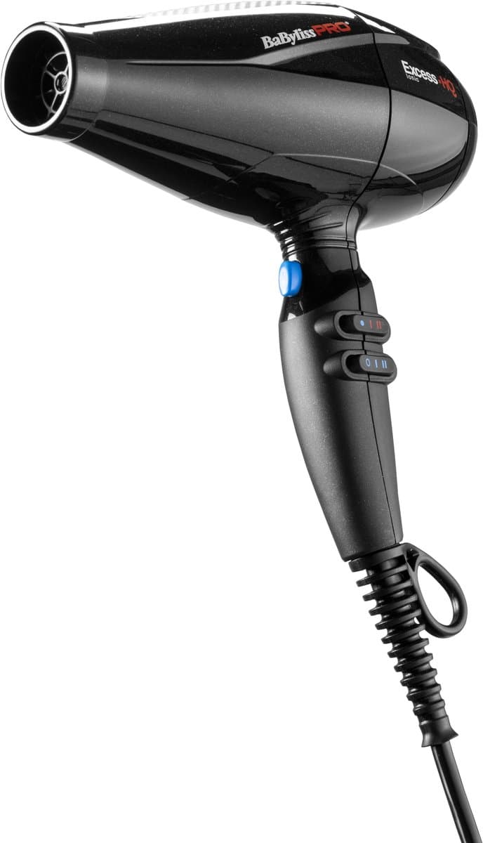 BabylissPRO Excess-HQ Föhn BAB6990IE - 2600W AC motor - Ionische functie - 152 km/h - 2 blaasmonden - Professionele haardroger thumbnail 7