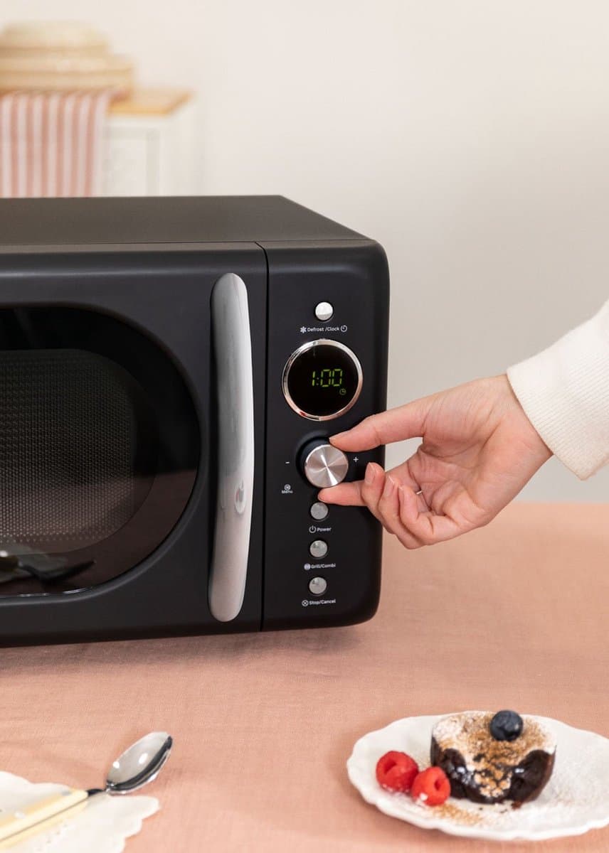 CREATE - Digitale magnetron-grill 900 W - Zwart - MICROWAVE RETRO thumbnail 4