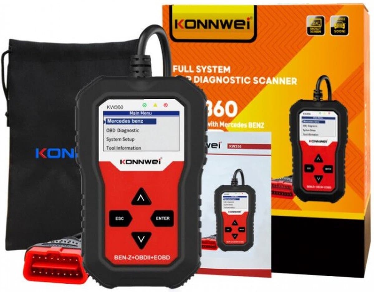 Konnwei Kw360 12v Volledige Systeem Diagnostische Scanner Voor Mercedes Benz thumbnail 7