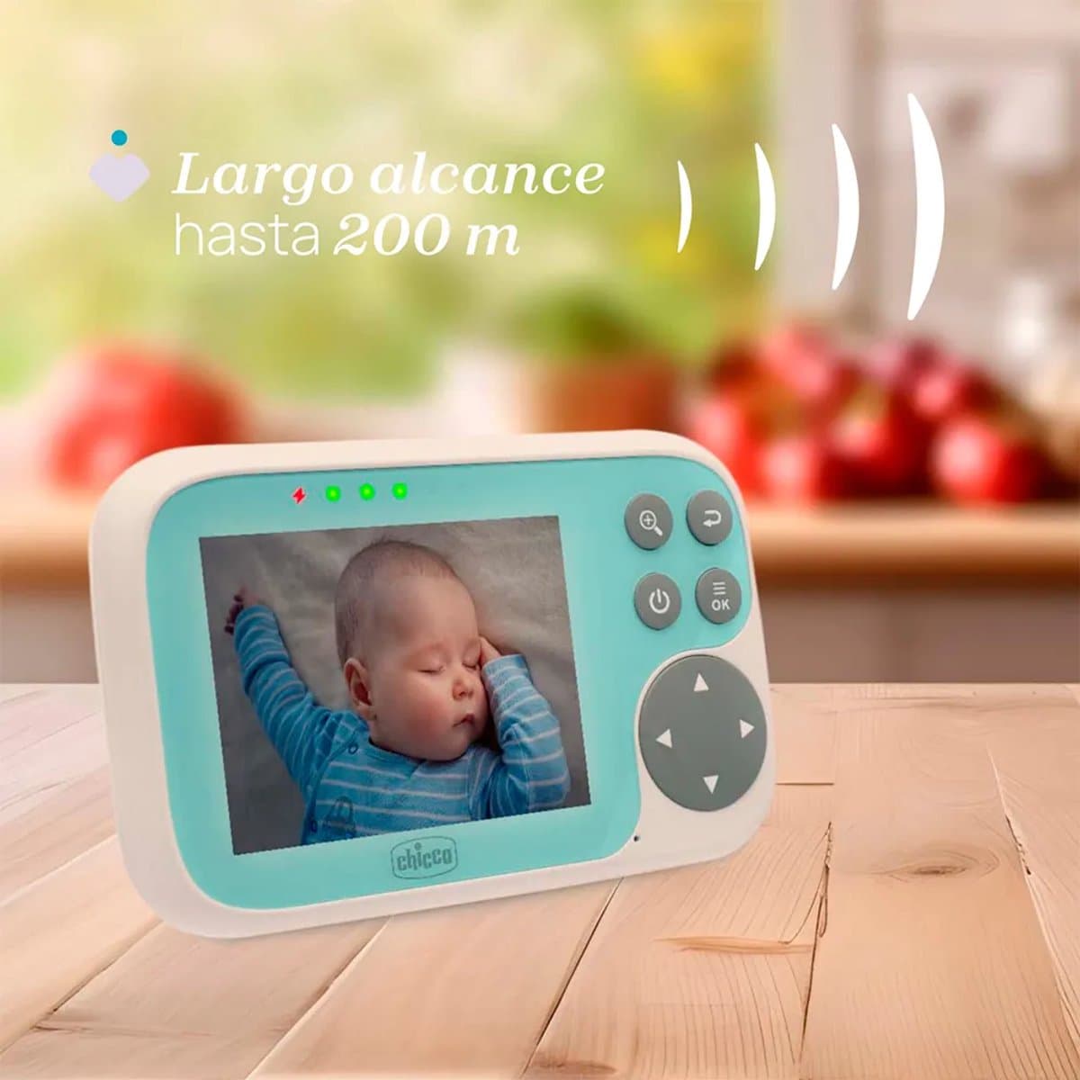 Chicco video start babyfoon turquoise infrarood nachtzicht thumbnail 6