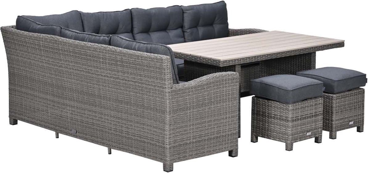 Garden Impressions Jaru lounge dining set 5-delig links - light teak vironwood thumbnail 7