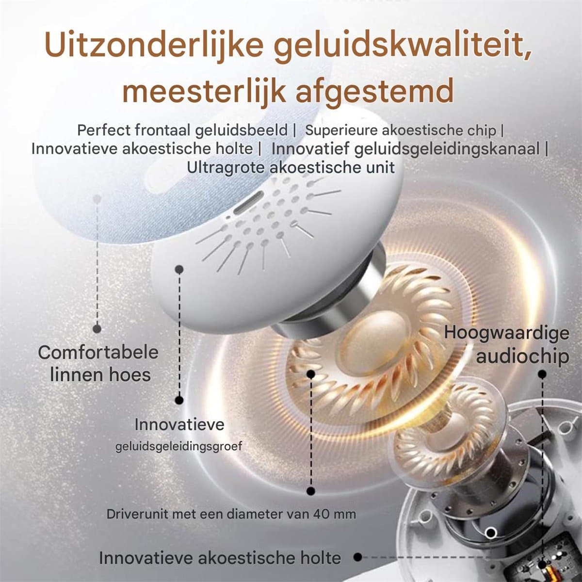 Ynkkvre Ynkkvre Slaapkussenluidspreker: Bluetooth 5.4, witte ruis, timer thumbnail 6