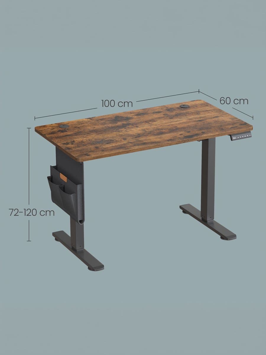 SONGMICS - Bureau - Zit Sta Bureau - Elektrisch In Hoogte - 4 Geheugenstanden - USB-C Poort thumbnail 2