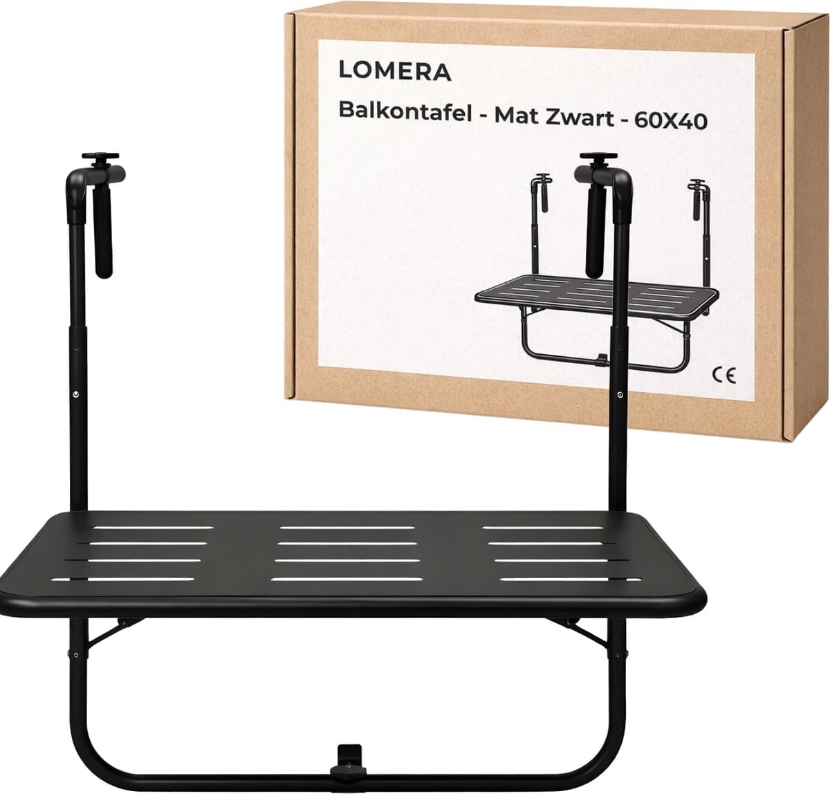 Lomera Balkontafel - Balkontafeltje - Balkontafel Hangend - Hangtafel Balkon - Balkon Hangtafel - Balkon Tafel Hangend - Inklapbare Balkontafel - Balkontafel Inklapbaar - Opklapbare Balkontafel - Balkontafel Opklapbaar thumbnail 3