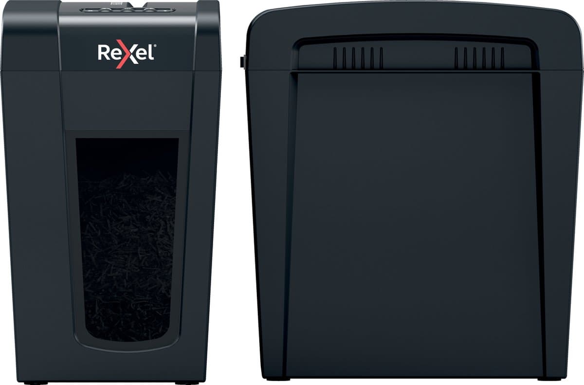 Rexel Secure X10-SL Stille Papierversnipperaar - P4 Micro Snippers - Tot 6 Vel - 10L - Zwart thumbnail 7