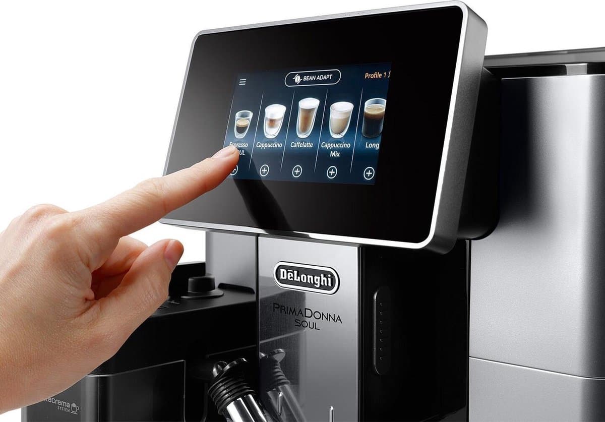 DeLonghi PrimaDonna Soul ECAM 610.55.SB - Volautomatische espressomachine - Zilver/Zwart thumbnail 2