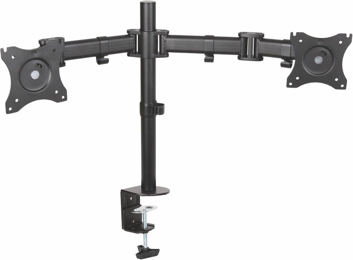In hoogte Verstelbare Monitor Arm voor Enkel Scherm - Zwart Bureauklem