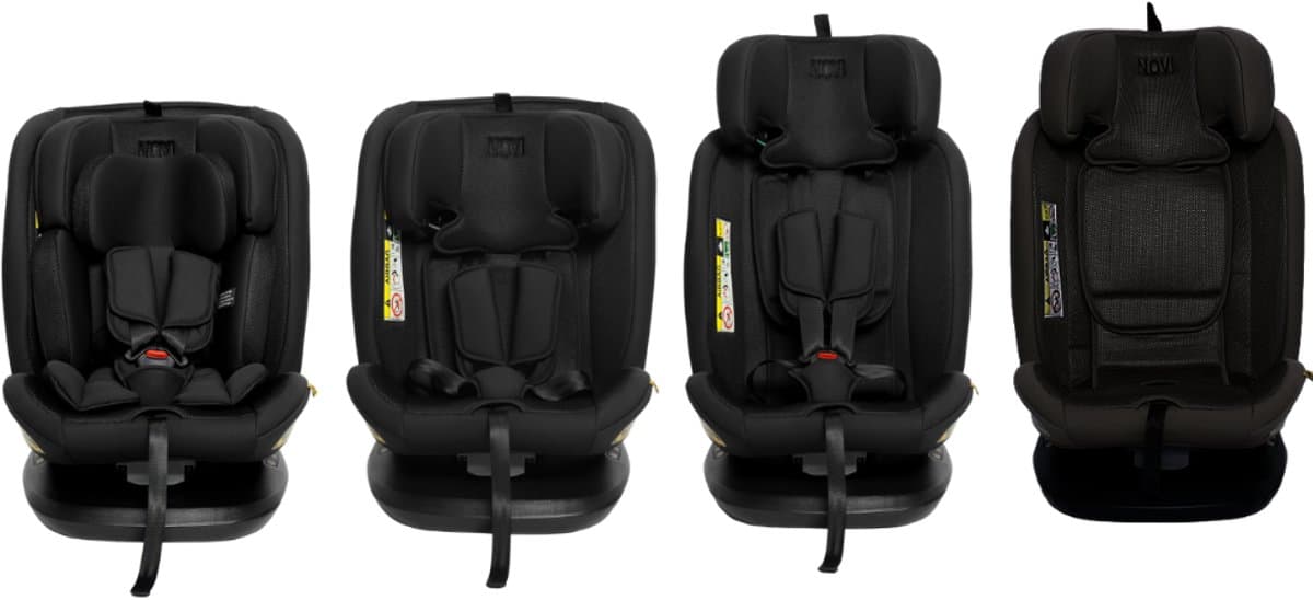 Novi Baby Goliath Go I-size Autostoel - Groep 0-1-2-3 - Isofix - Draaibaar - Zwart thumbnail 6