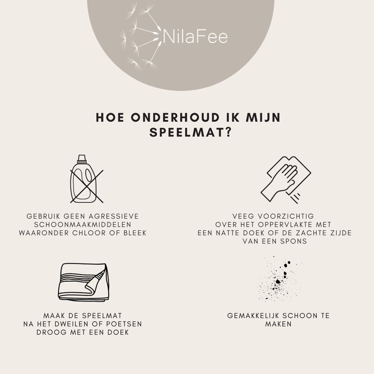 NilaFee® - Speelmat Baby - Speelkleed - Anti slip - Opvouwbaar - Opbergtas - 150 x 190 x 1 cm - XPE - Waterafstotend - Auto - Trein - Terrazo White thumbnail 5