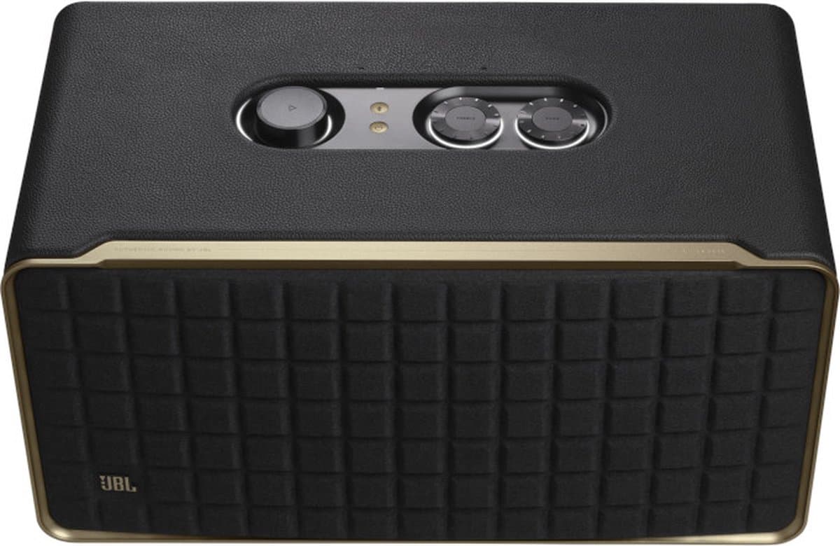 JBL Authentics 500 - Premium WiFi Speaker met Dolby Atmos - Retro Design Luidspreker - AirPlay, Chromecast & Spotify Connect - Multiroom Audio - Google Assistant & Alexa - Zwart thumbnail 2