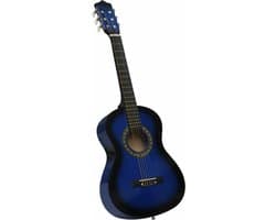 vidaXL Klassieke Gitaar 1/2 Beginner Blauw - afbeelding 1
