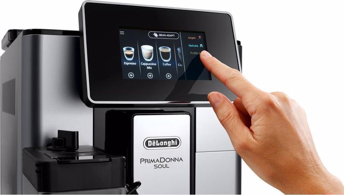 DeLonghi PrimaDonna Soul ECAM 610.55.SB - Volautomatische espressomachine - Zilver/Zwart thumbnail 7