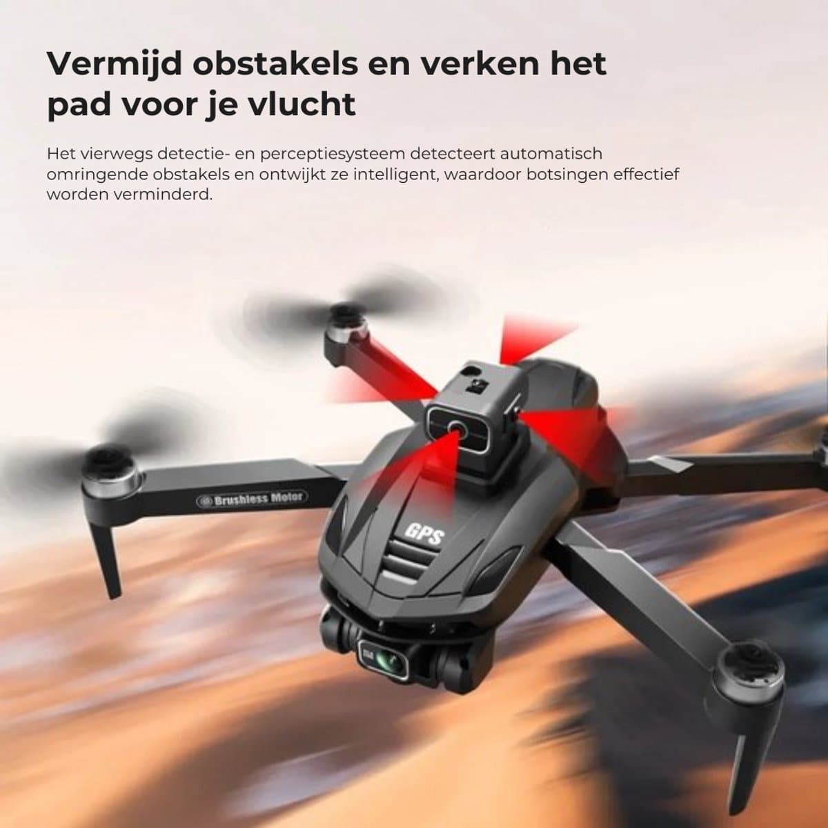 semi- professionele Drone - V168 - 5g - met GPS - HD luchtfotografie - met dual camera - 25 min. vliegtijd - 1km bereik - 5GHz - wifi FPV - 1 click return - GPS - 1 batterij thumbnail 6