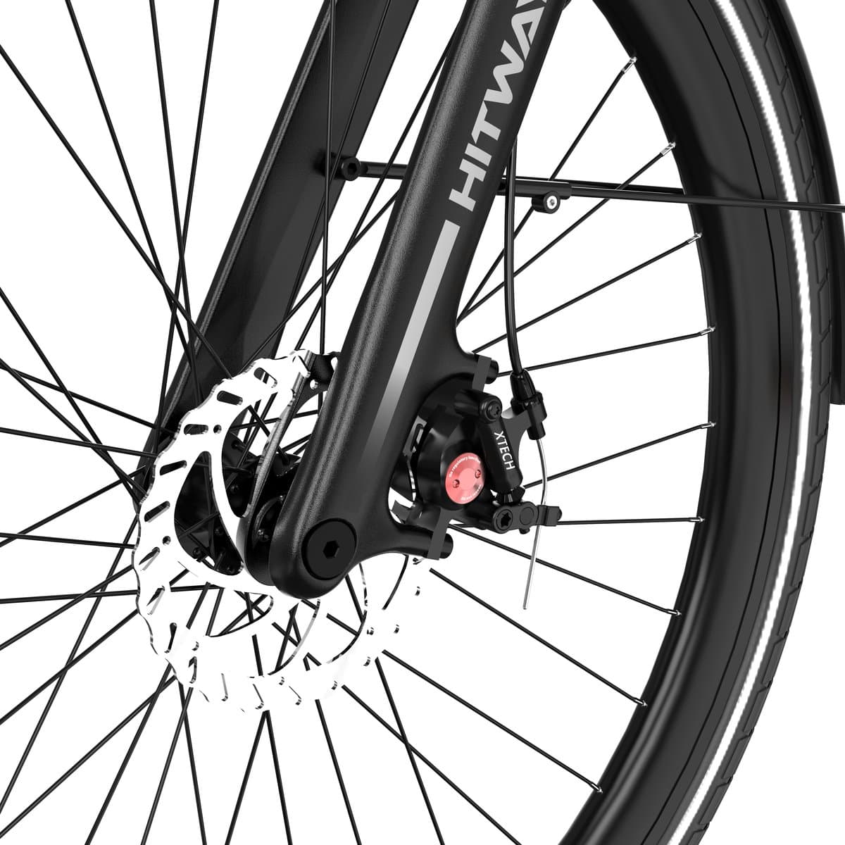 Hitway&Joieem Elektrische Fiets X - Trendy 27.5Inch City Commuter EBike met Afneembare 36V 9.6Ah Lithium Batterij - Intelligente elektrische stadsfiets - APP&NFC - IP54 Waterdicht thumbnail 7