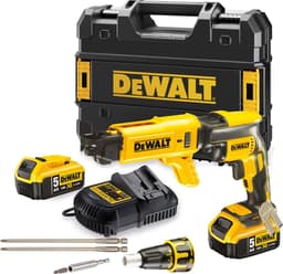 Productfoto van DeWalt DCF620P2K: Brushless gipsschroefmachine 18V met 2 accu's