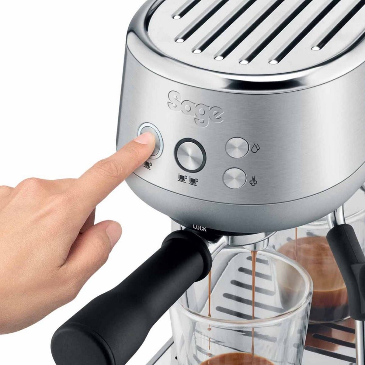 Sage SES450BSS the Bambino Brushed Stainless Steel - RVS - Pistonmachine thumbnail 5