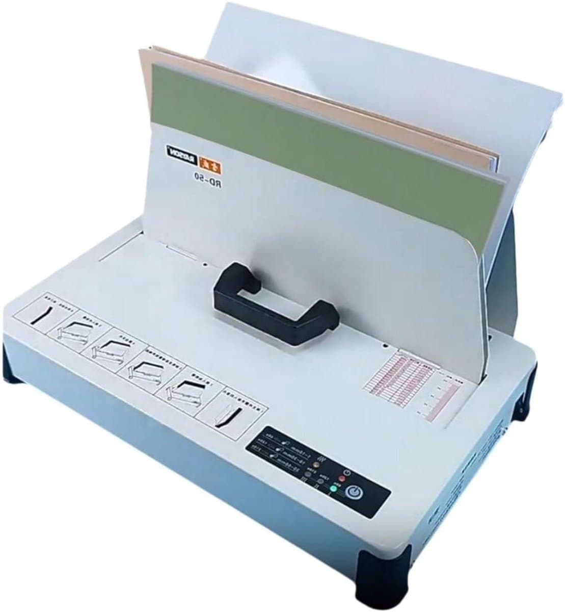 Thermische Boekbindmachine - Hot Melt Binder - Documenten Bind - Keramische Verwarming - Tot 50mm dik - Zwart