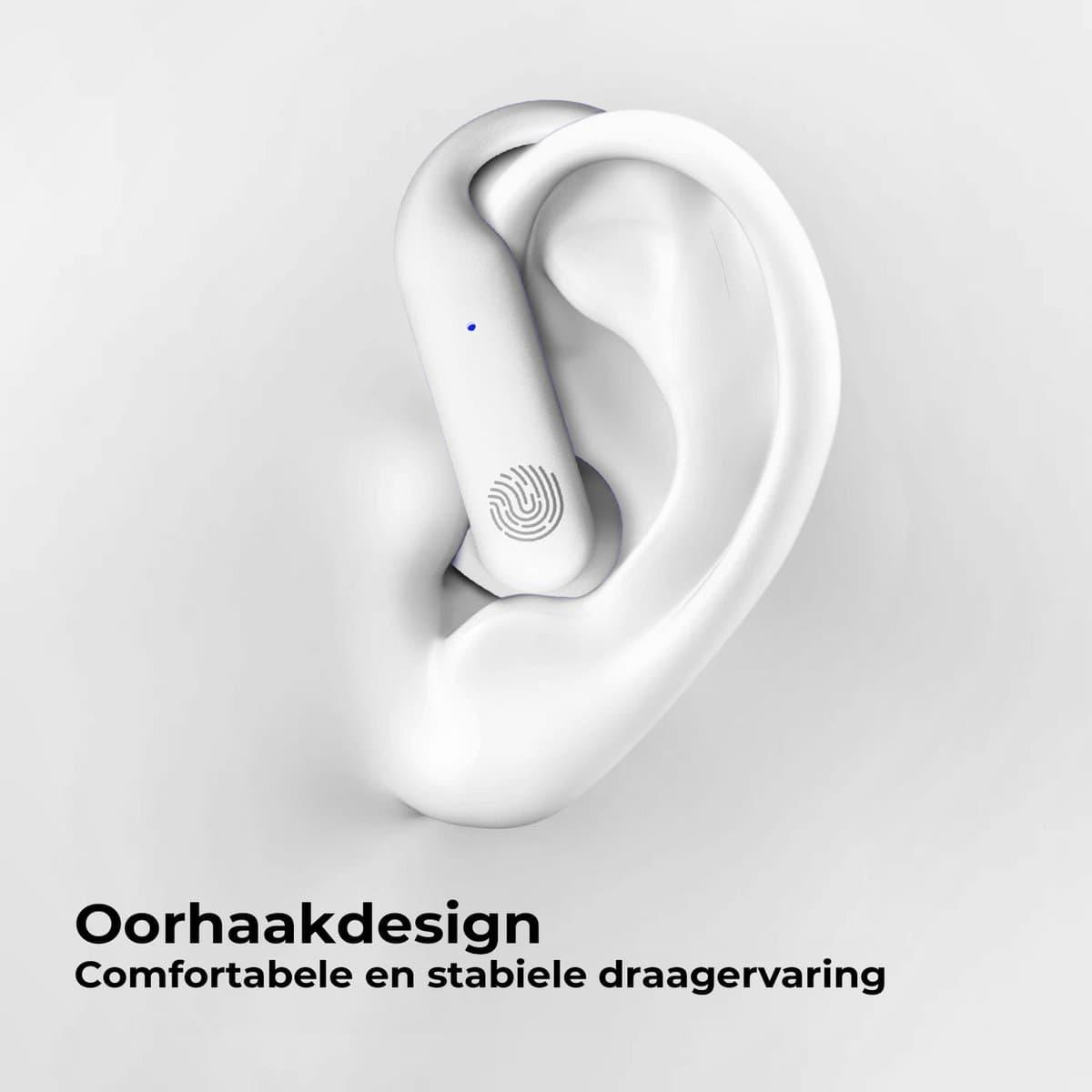Golden Sound Sport Draadloze oordopjes - 80 uur batterijduur - Active Noise Cancelling - 45dB - Sport oordopjes - Oortjes draadloos - Bluetooth oortjes - Wit thumbnail 2