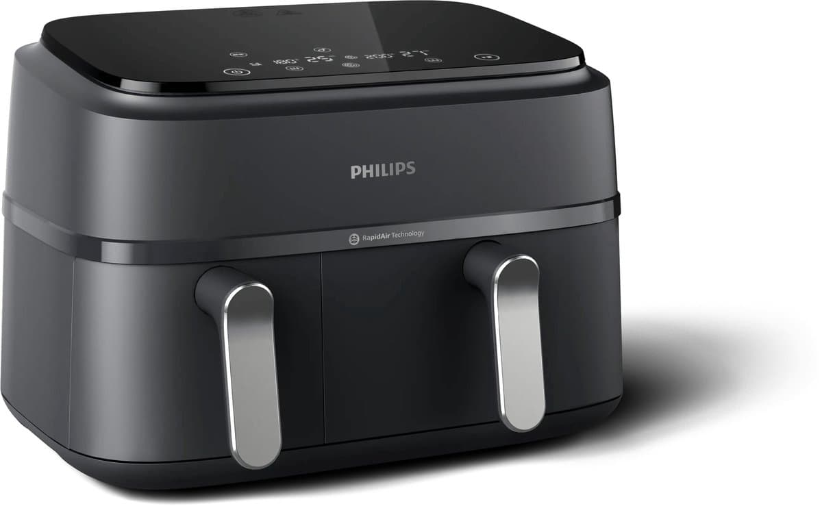 Philips NA351/00 dual airfryer met manden van 6 en 3 liter