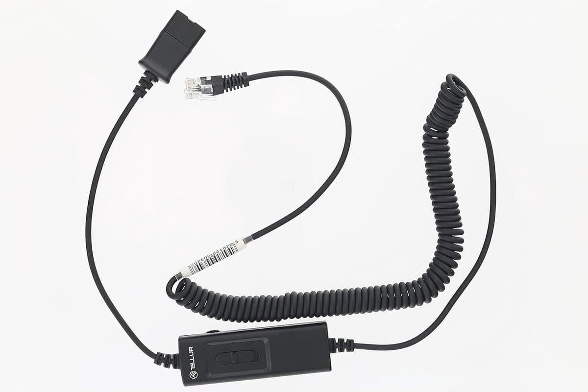 Headset met Microfoon - PC Headset Mono - Kantoor Bellen - ENC Omgevingsruisonderdrukking - 250 Grams - Zwart thumbnail 4