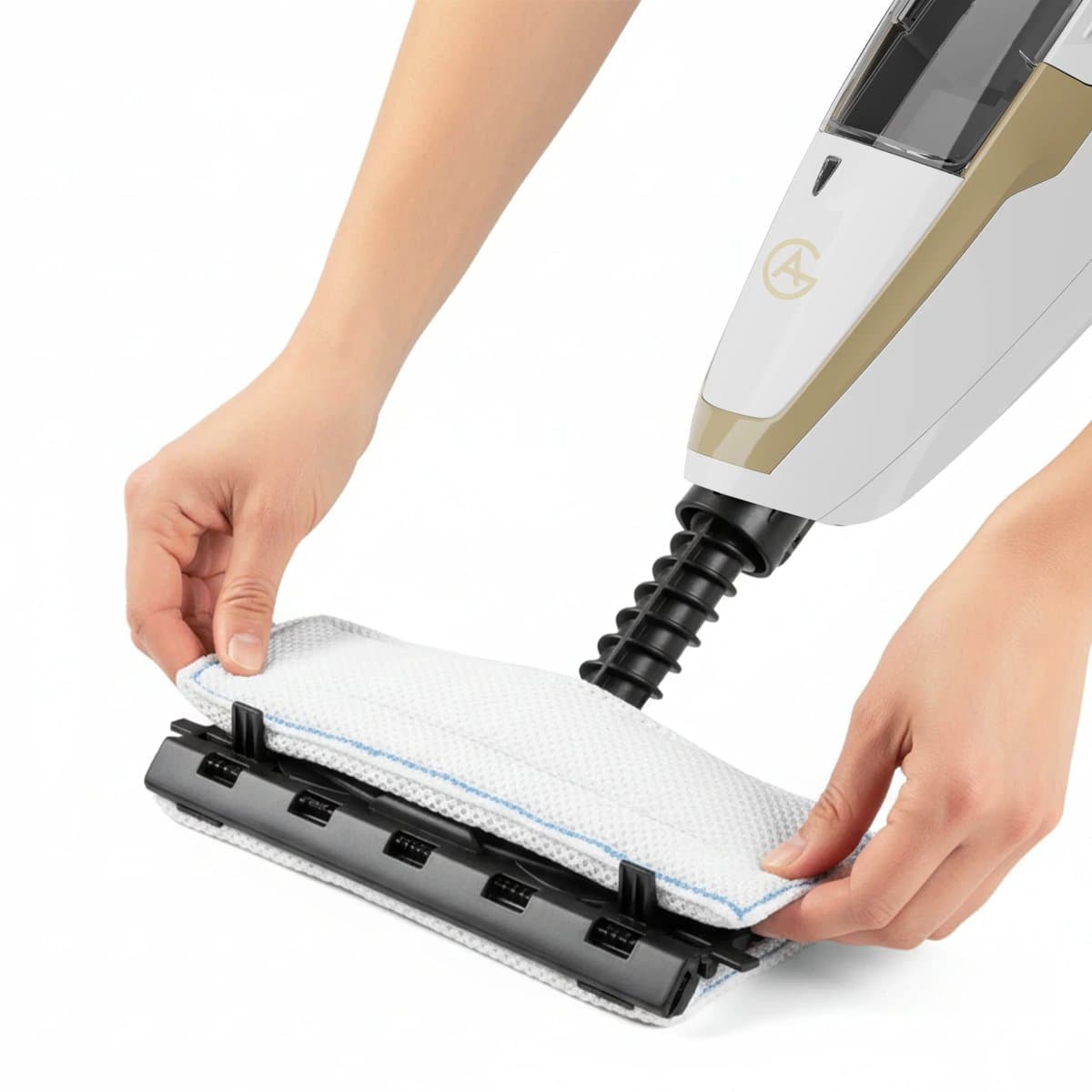 AG Stoomreiniger – 10-in-1 Steam Cleaner – Handstomer – Kledingstomer – Handstoomreiniger – Dieptereiniging voor Vloeren, Badkamer, Tegels, Ramen & Textiel – Vlekkenreiniger – 1500W – 115°C – Inclusief 13 Accessoires – White Gold Edition thumbnail 8