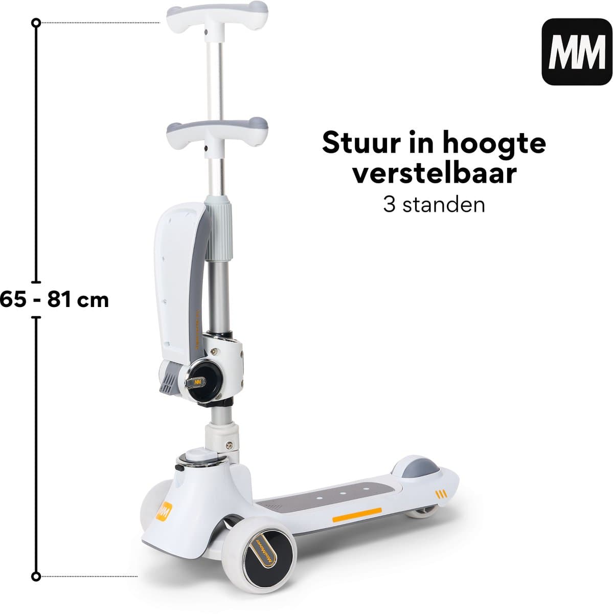 MiniMover Kinderstep 2in1: LED, 3 wielen, loopfiets/step thumbnail 6