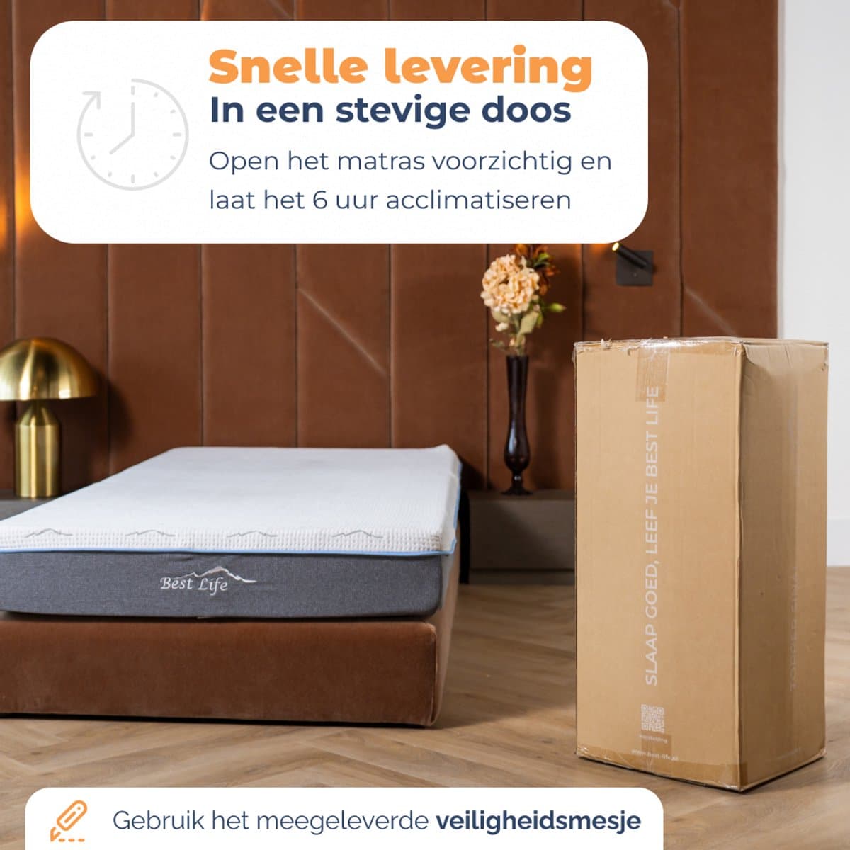 Best Life Matras 80x200 cm - Traagschuim & Koudschuim Matras - Aanpasbaar - Tencel - 18 CM - 3 Lagen - Eenpersoons thumbnail 7