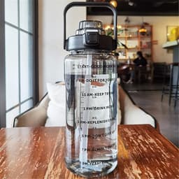 Productfoto van Grote Waterfles - Drinkfles Met Rietje