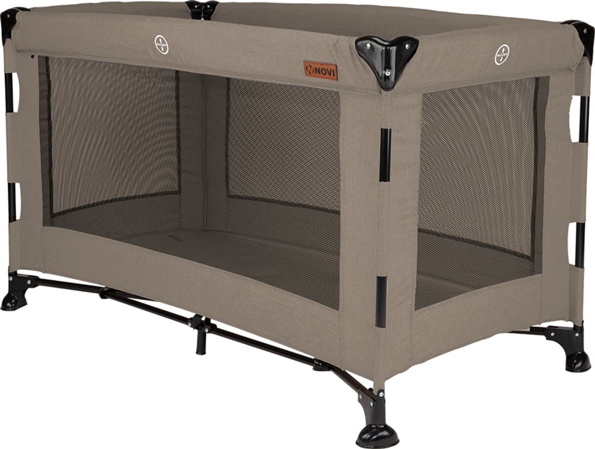 Novi Baby Nora Luxe Campingbed - Hazel/Zwart - reisbed - Inclusief transporttas - Inclusief verschoonblad -Inclusief bodemverhoger thumbnail 3