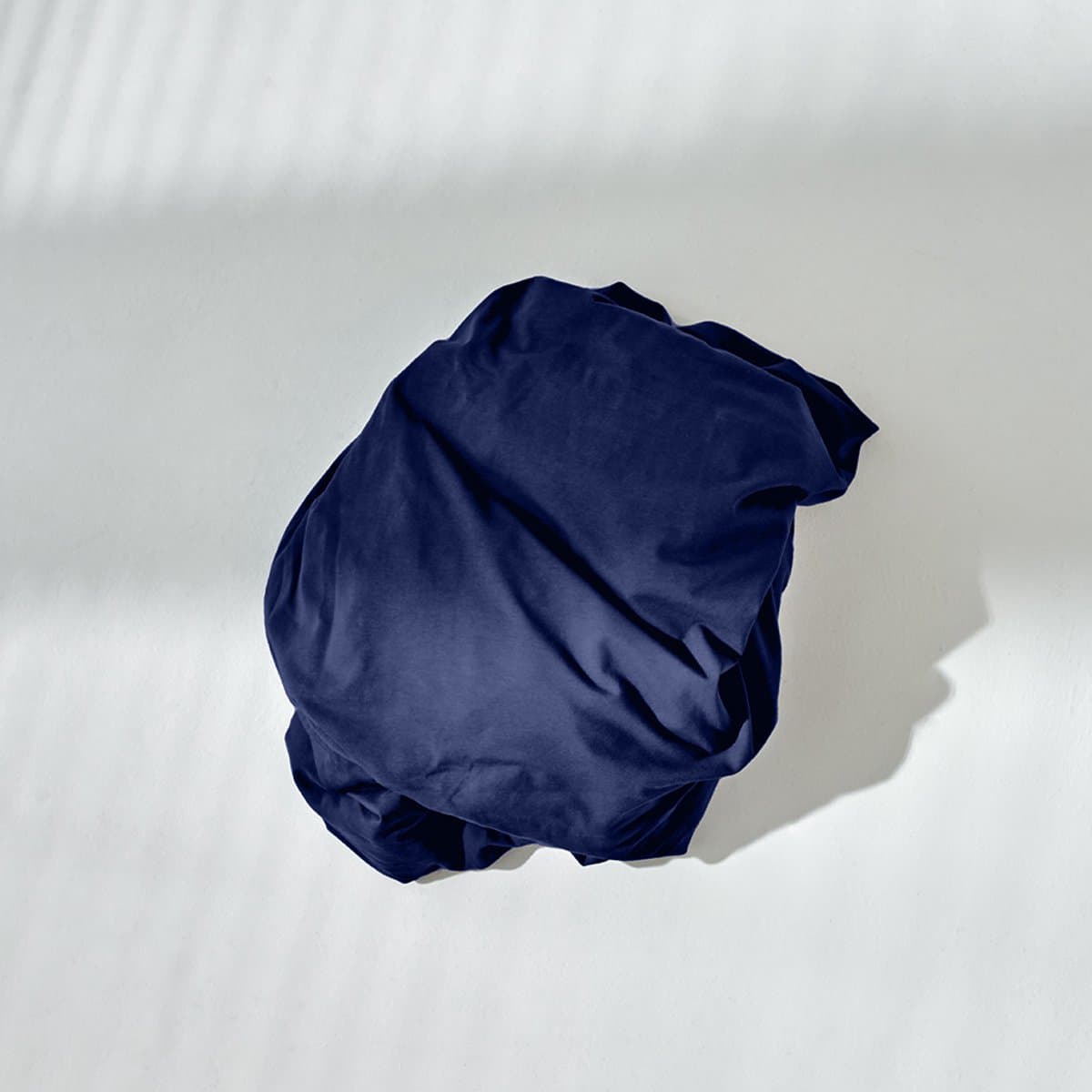 Auping Jersey 235 hoeslaken voor matras - 120 x 200/210/220 cm - Donkerblauw - Katoen thumbnail 3