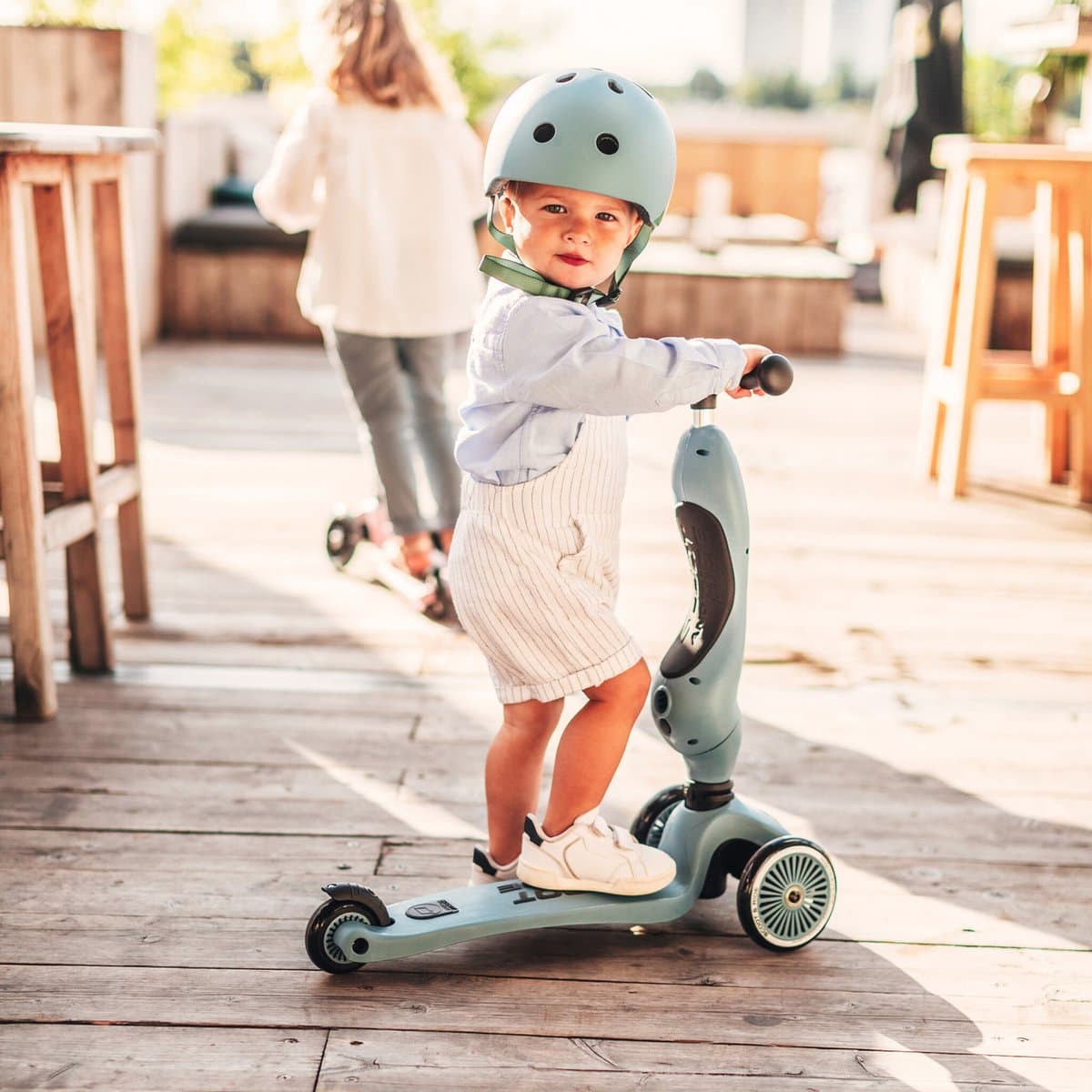Scoot & Ride Highwaykick 1 – 2-in-1 Kinderstep – Loopfiets en Step in Één – Zonder Gereedschap Ombouwbaar – Veilig en Stabiel – Steel thumbnail 4