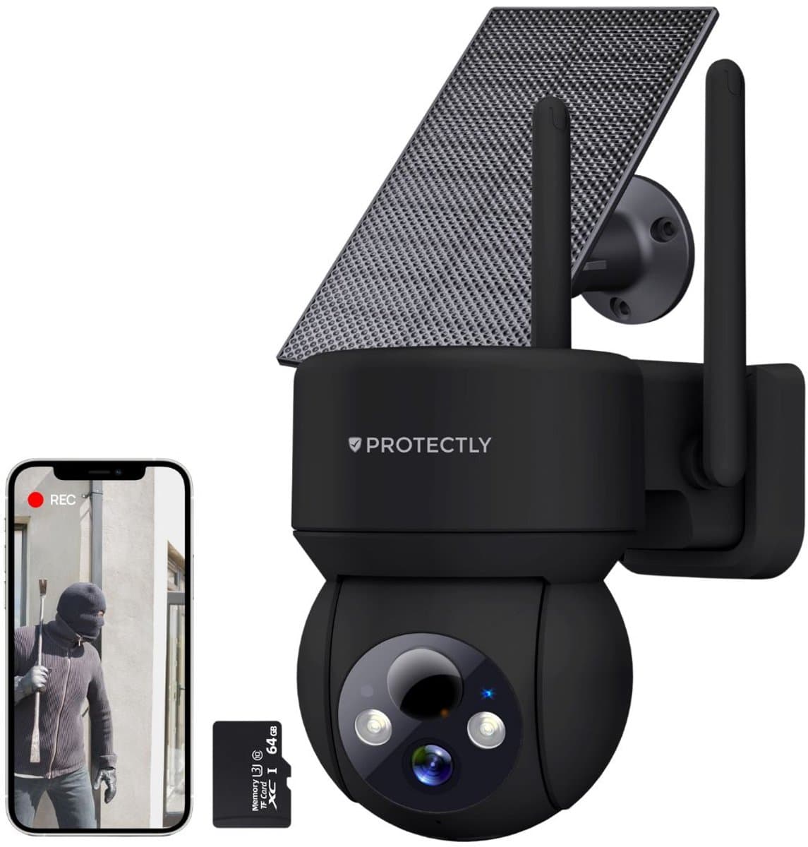 Protectly Zonnepaneel 3W – compatibel met Protectly camera's thumbnail 7
