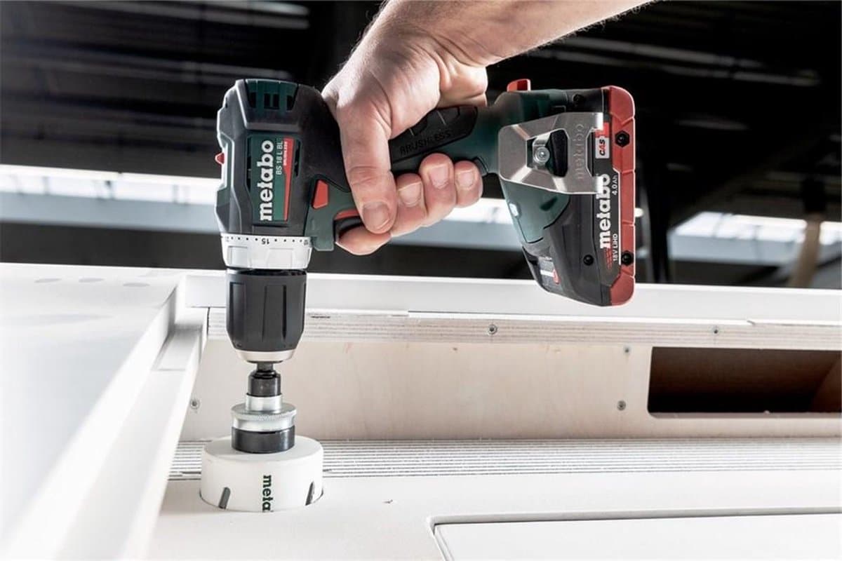 Metabo BS 18 L BL 18V Li-Ion Accu boor-/schroefmachine body in Metaloc thumbnail 2