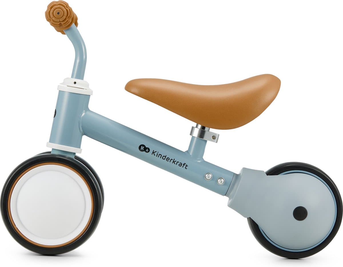 Kinderkraft CUTIE Driewieler Loopfiets – Vanaf 1 Jaar – Verstelbaar Zadel 26-28 cm – Lichtgewicht 1,8 kg – EVA Wielen – Blauw thumbnail 5